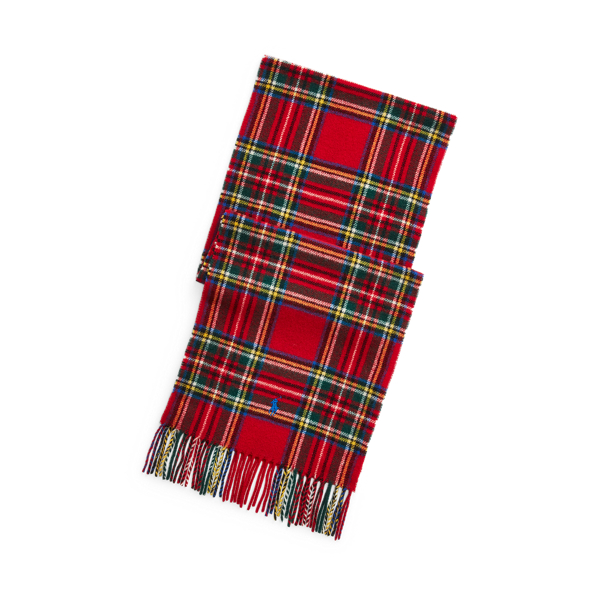 Plaid Wool Scarf Polo Ralph Lauren 1