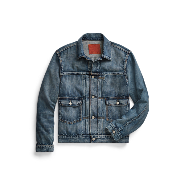 Overdale Indigo Denim Trucker Jacket RRL 1