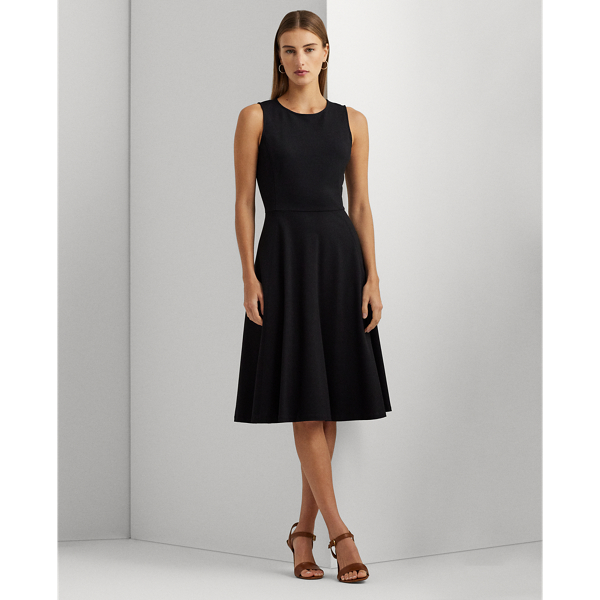 Ponte Fit-and-Flare Dress Lauren 1