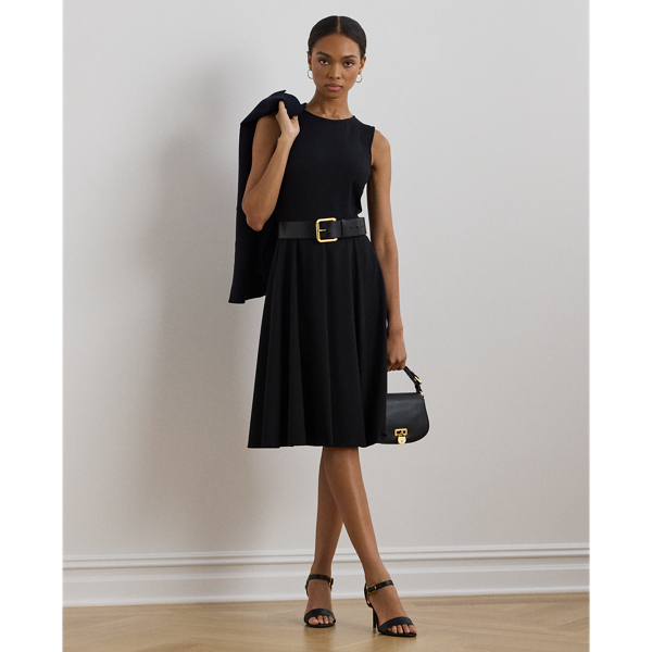 Ponte Fit-and-Flare Dress