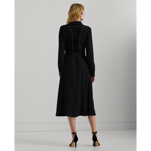 Lauren Surplice Georgette Midi Dress 4