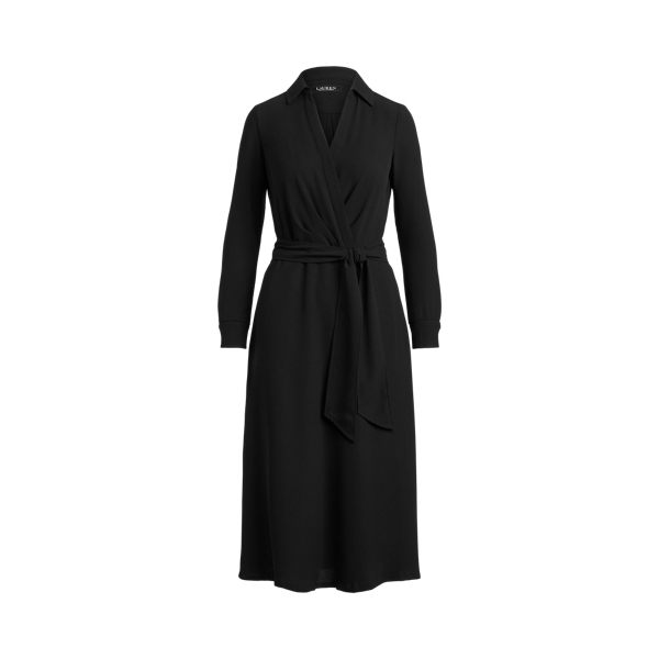 Surplice Georgette Midi Dress