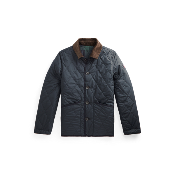 Reversible Plaid Water-Repellent Jacket