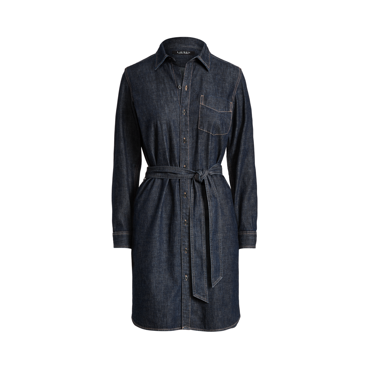 Ralph lauren stretch denim shirtdress top