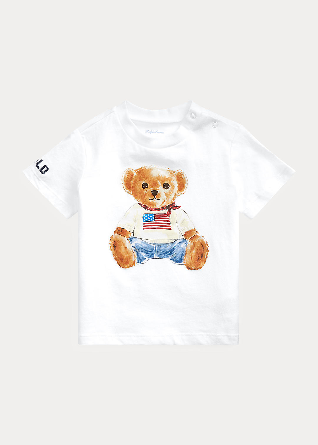 Baby Boy Polo Bear Cotton Jersey Tee 1