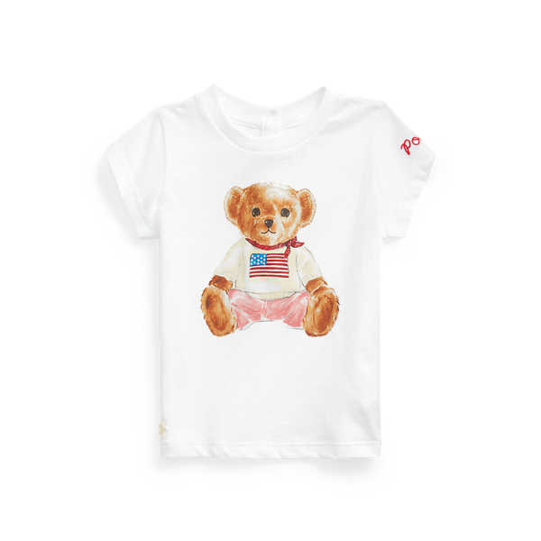 Polo Bear Cotton Jersey Tee Baby Girl 1