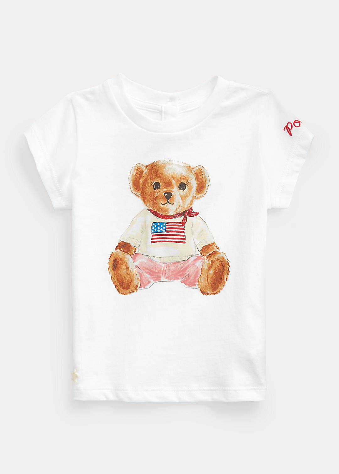 Baby Girl Polo Bear Cotton Jersey Tee 1