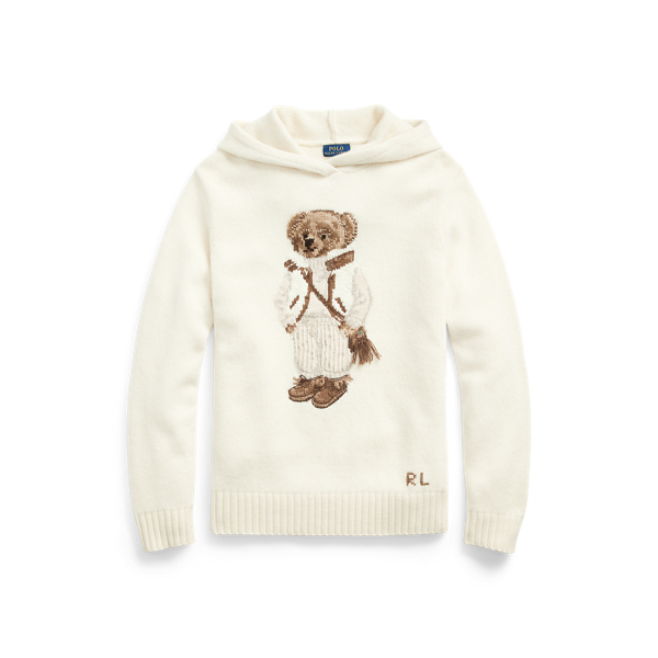 Shearling Polo Bear Hooded Jumper for Women | Ralph Lauren® PE