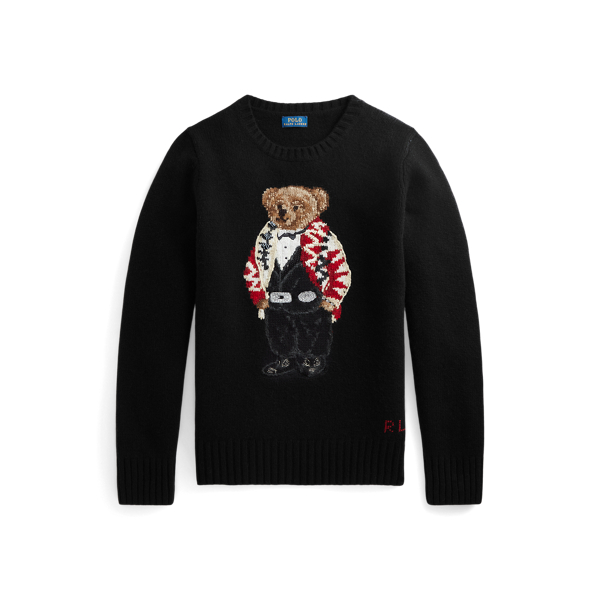 Beaded Polo Bear Wool-Cashmere Jumper for Women | Ralph Lauren® UK