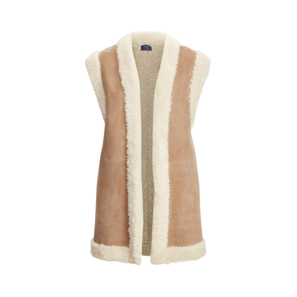 Reversible Shearling Vest for Women Ralph Lauren CH