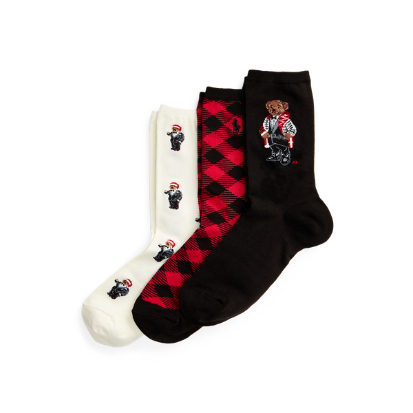 Tuxedo Polo Bear 3-Pack Sock Gift Set Polo Ralph Lauren 1