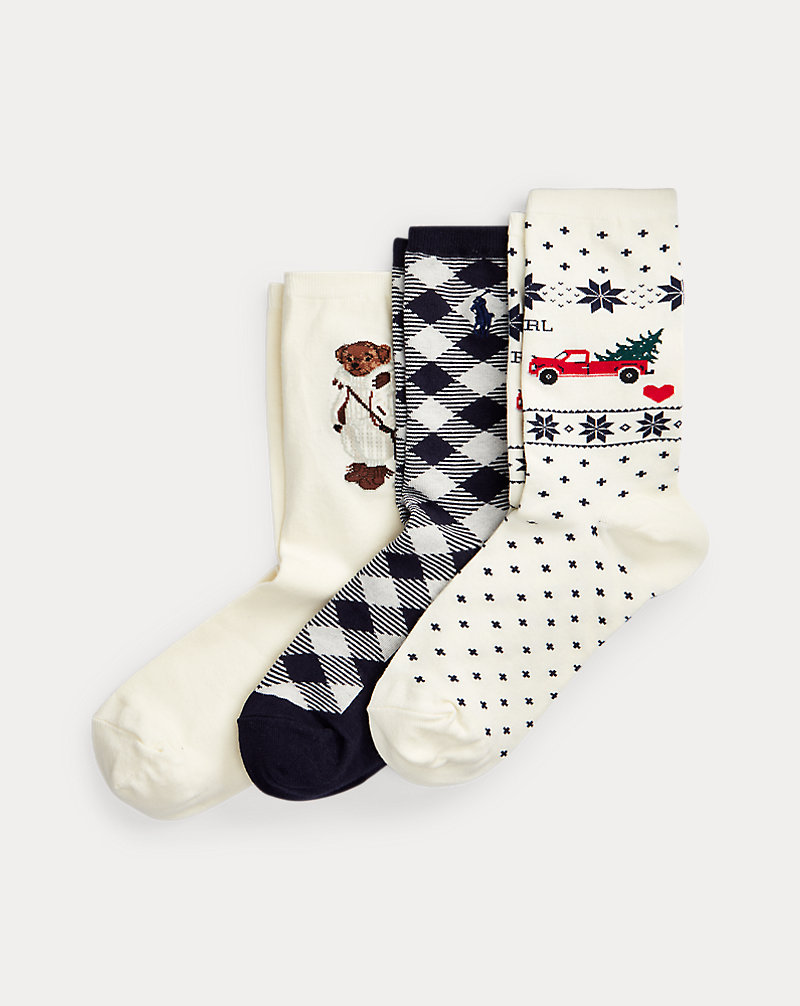 Cadeauset van 3 paar Polo Bear sokken Polo Ralph Lauren 1