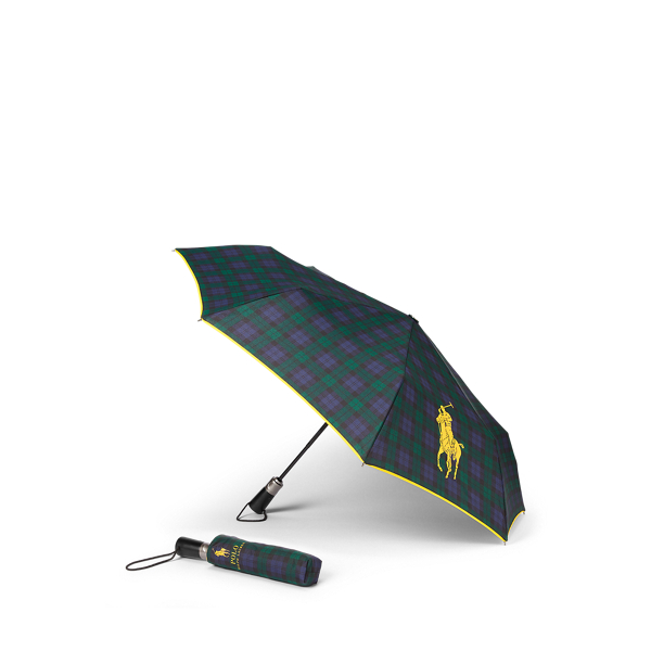 Plaid Pony Collapsible Umbrella Polo Ralph Lauren Home 1