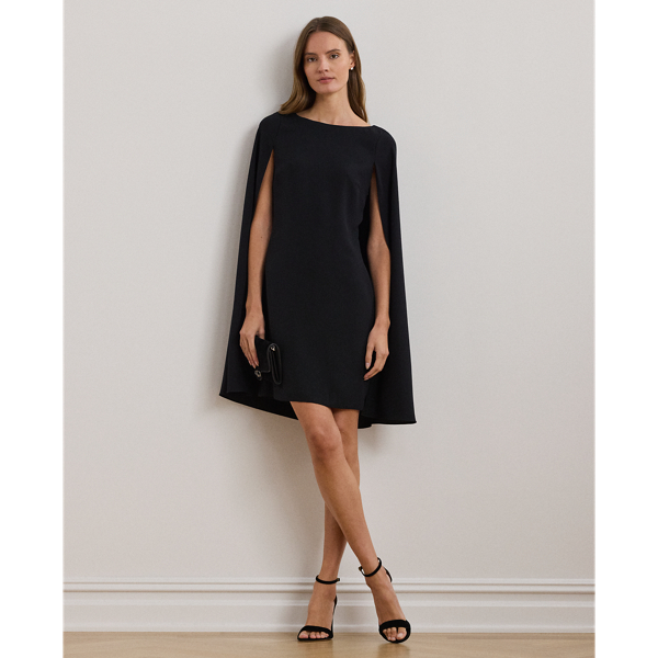 Cape Georgette Cocktail Dress Lauren 1