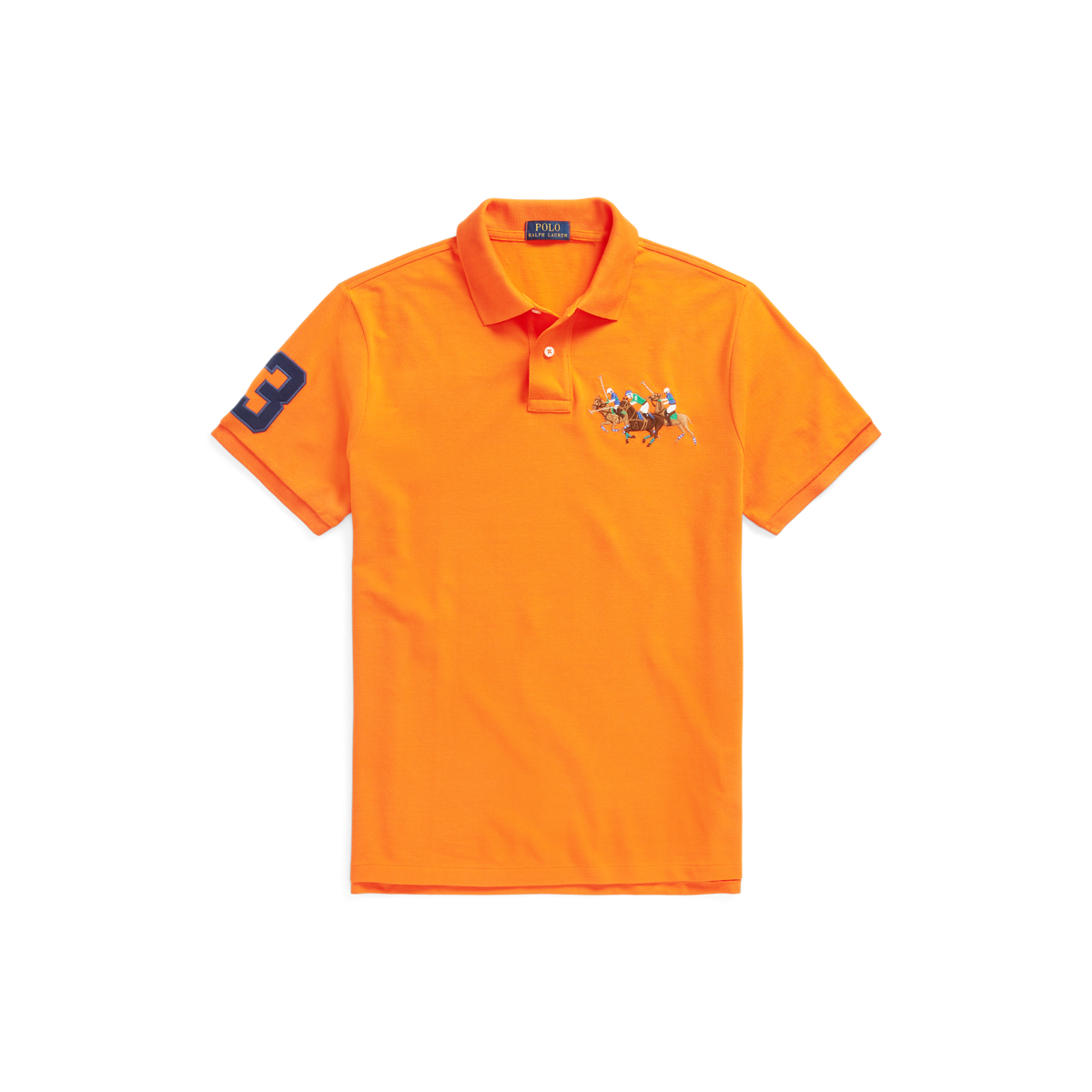 Custom Slim Fit Triple-Pony Polo Shirt