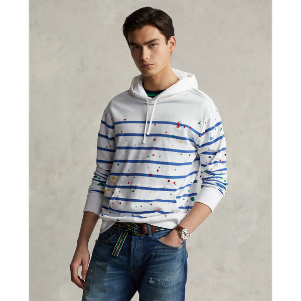 Polo ralph lauren paint splatter hoodie clearance