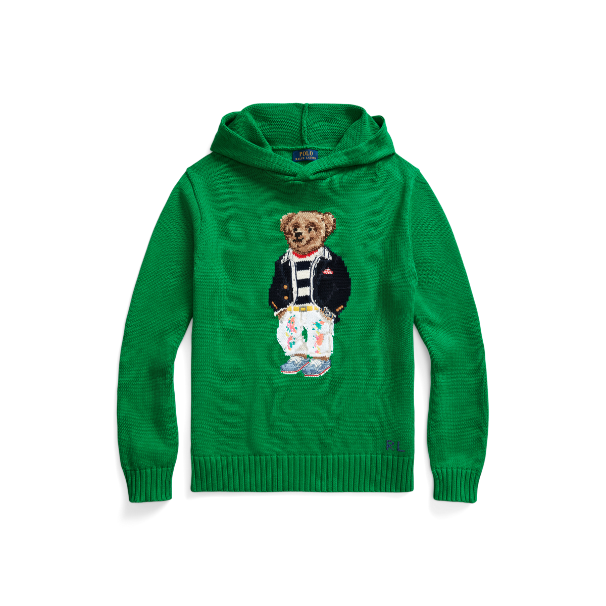Green deals polo sweater