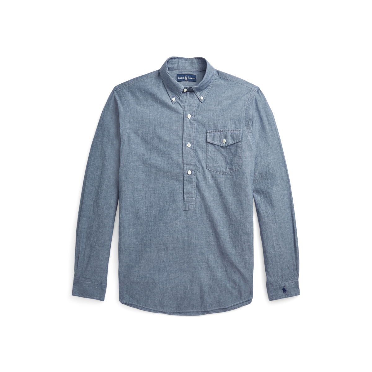Custom Fit Indigo Chambray Shirt Ralph Lauren