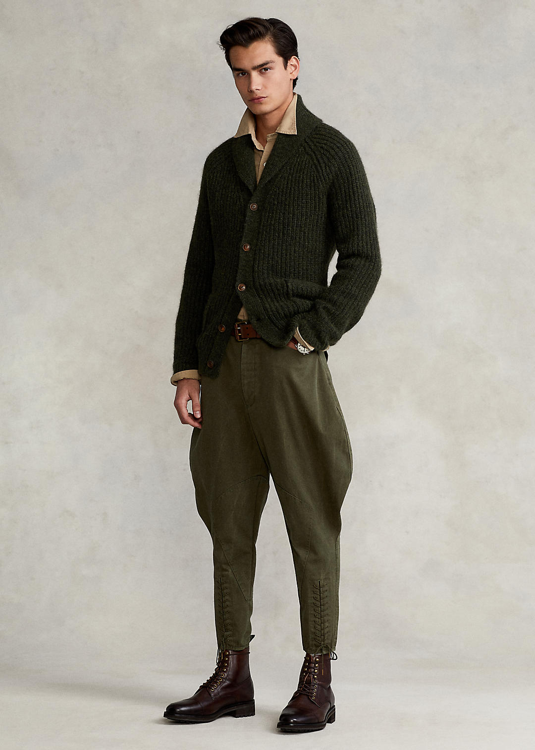 Relaxed Fit Twill Jodhpur Pant