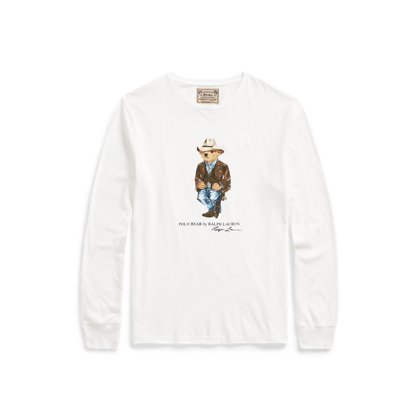 Polo Bear Jersey Long Sleeve T Shirt for Men Ralph Lauren UK