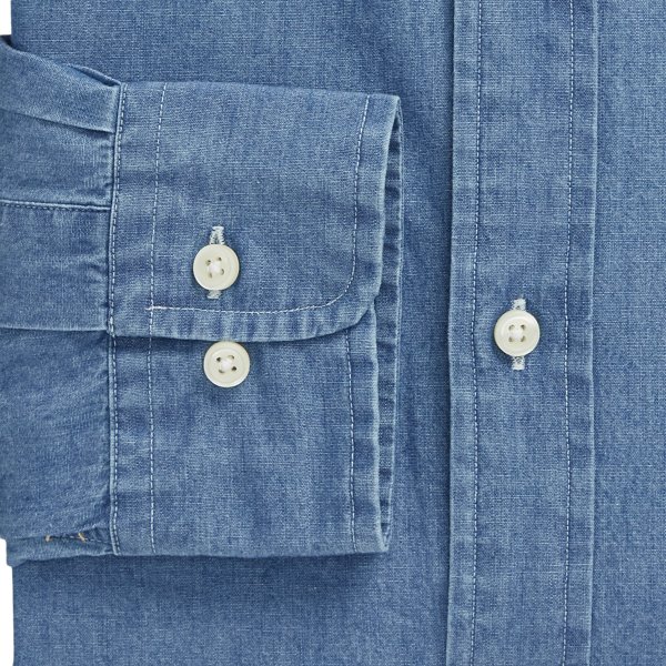 Polo Ralph Lauren Custom Fit Indigo Chambray Shirt 6