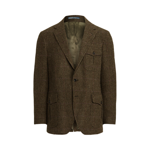 Veste Tweed Vintage Caldene Pied-de-Poule - Taille 8-10 (Chasse/Équitation) Très Bon état