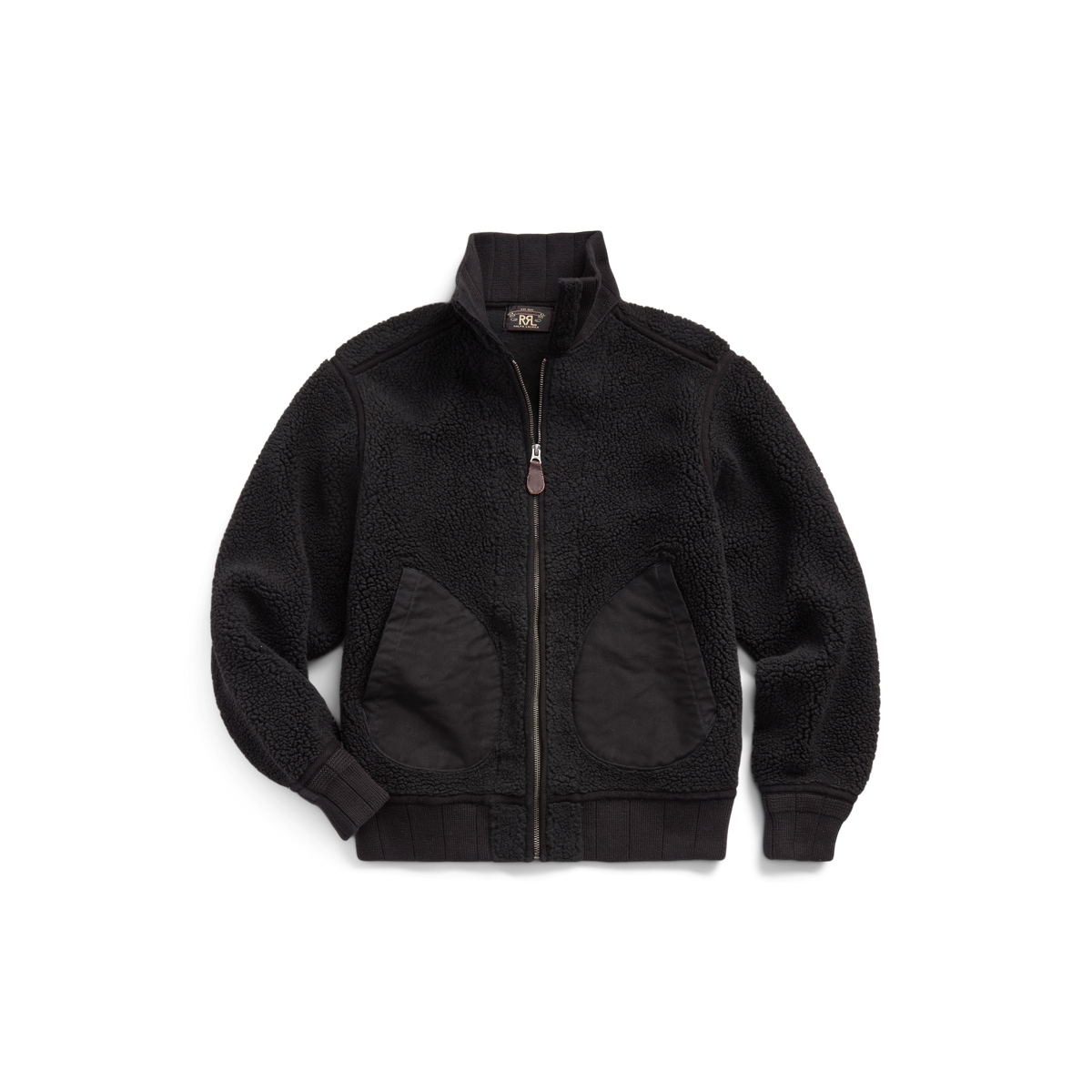 Black Polo Ralph Lauren Bonded Pile Fleece Jacket