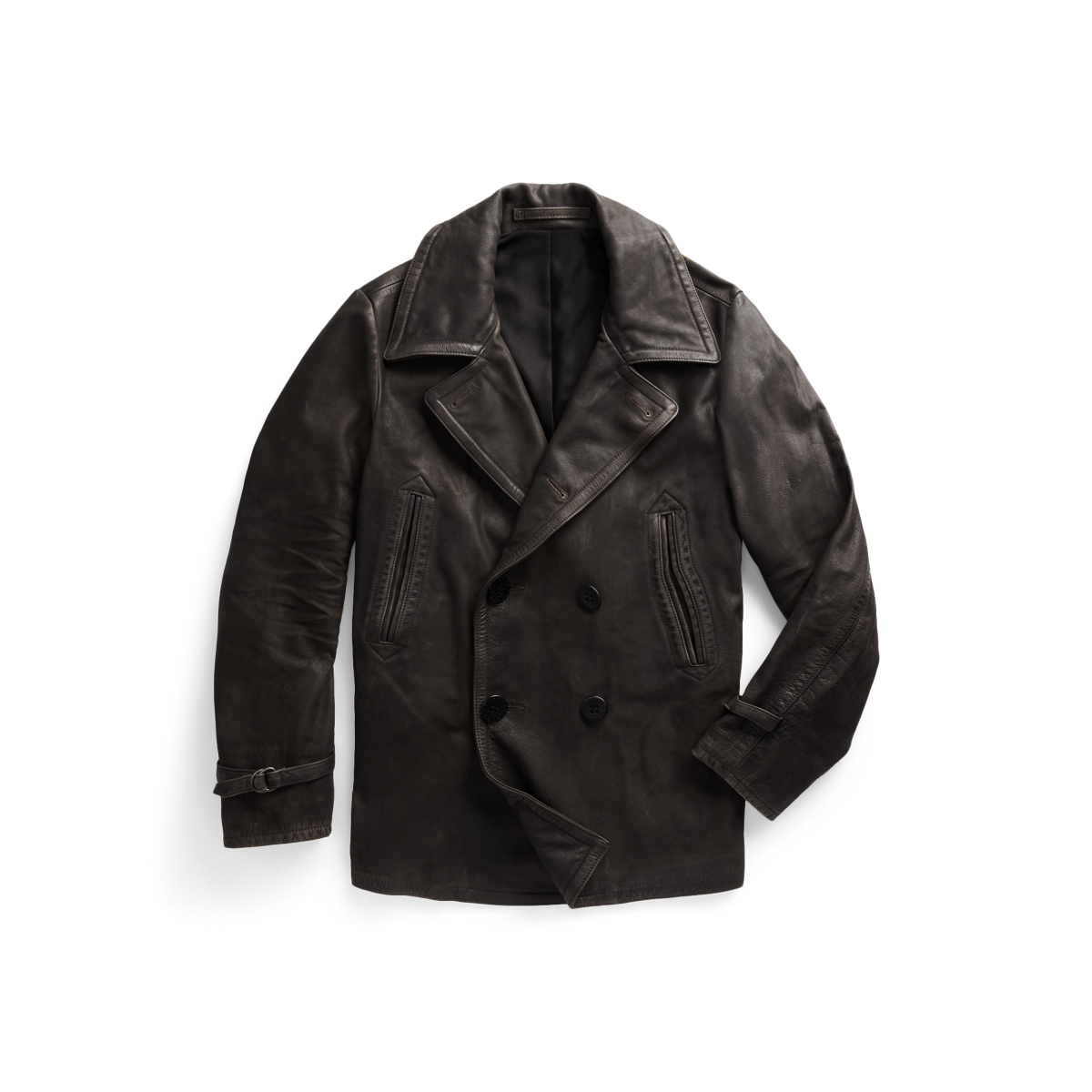 Pea clearance coat leather