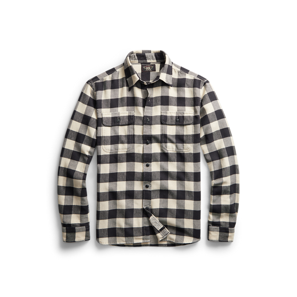 Buffalo Check Twill Workshirt RRL 1