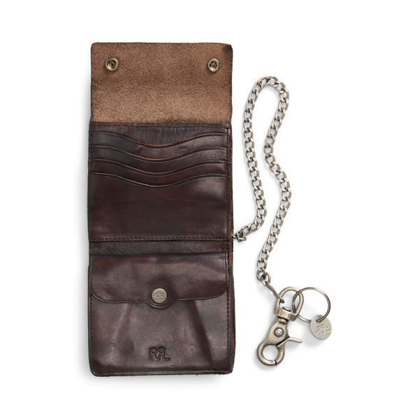 Leather Chain Wallet for Men