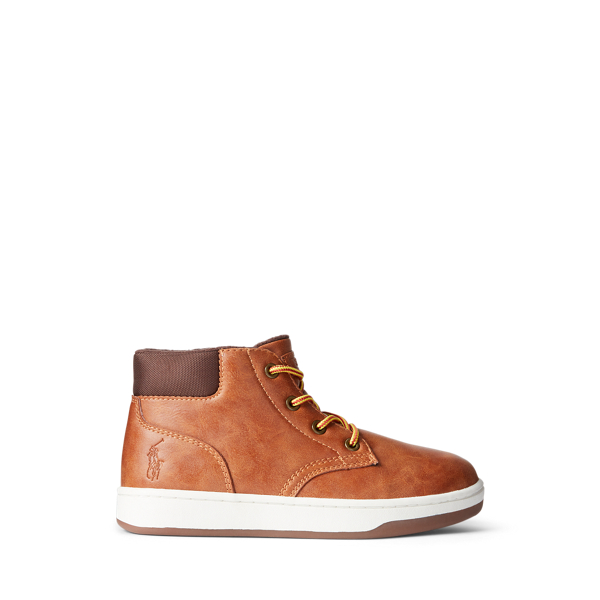 Polo Court Faux-Leather Sneaker Boot