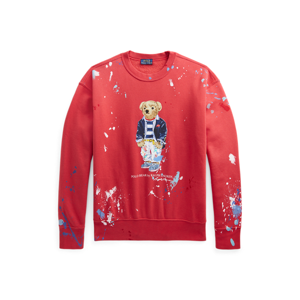 Paint Splatter Polo Bear Sweatshirt Ralph Lauren® Australia