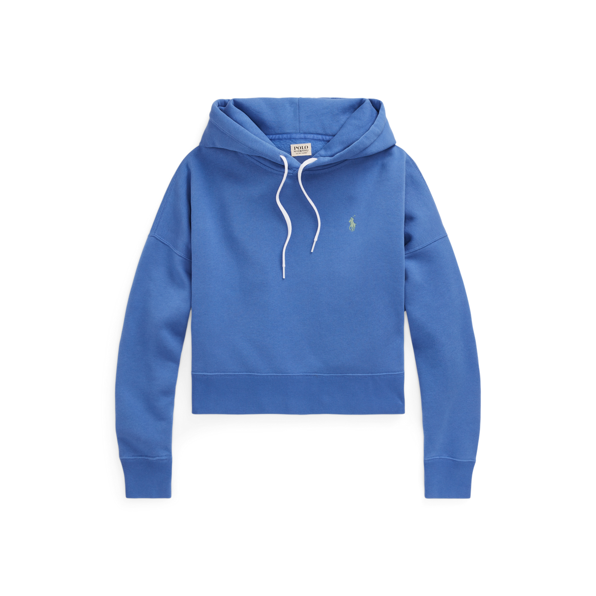 Oversize Cropped Fleece Hoodie