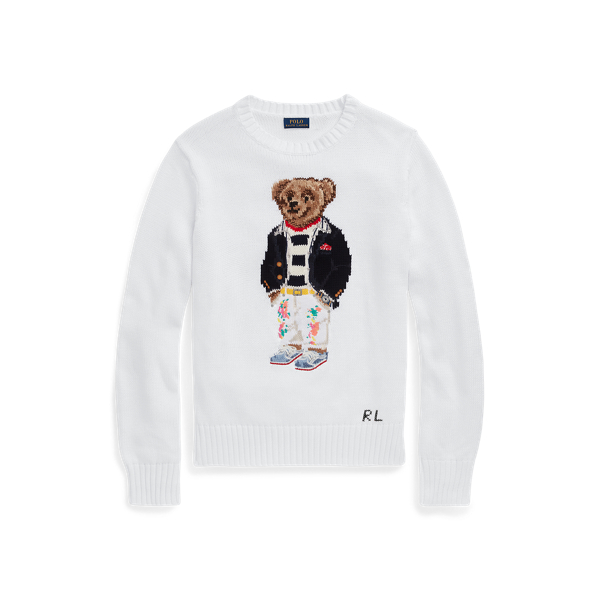 Women's Teddy Cotton Sweater by Polo Ralph Lauren