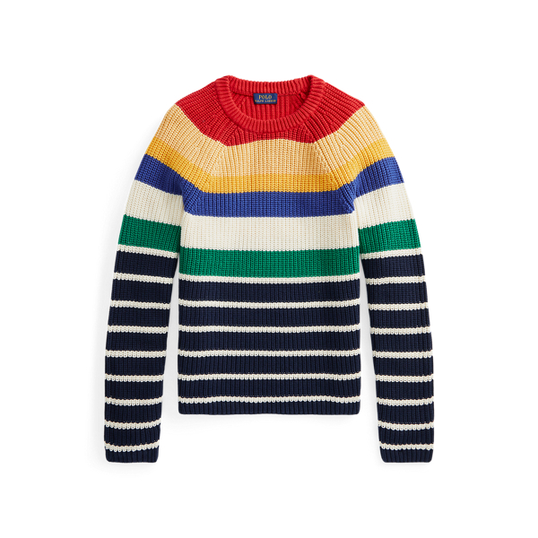 Striped Cotton Crewneck Sweater