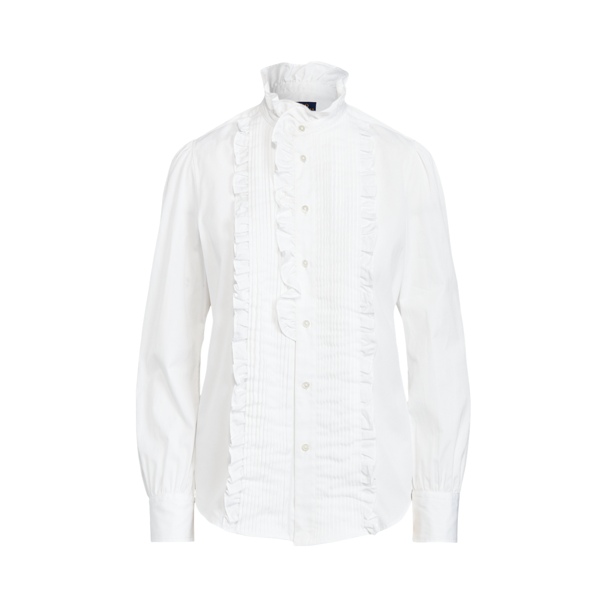 Ralph lauren ruffle shirt 2025