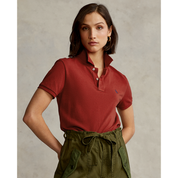Classic fit mesh polo shirt clearance