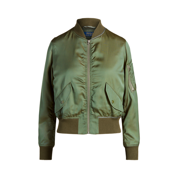 Satin Bomber Jacket for Women Ralph Lauren IE