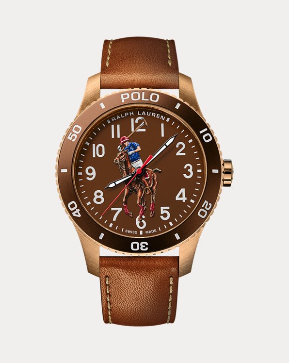 Bronze Polo Watch Brown Dial