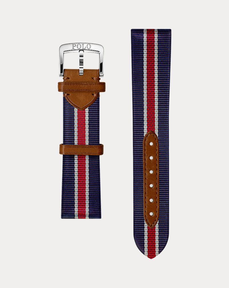 Striped Silk Watch Strap Polo Ralph Lauren 1