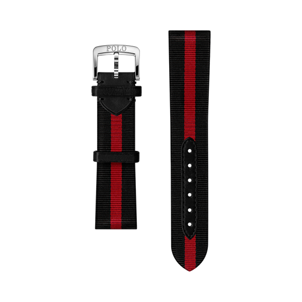 Striped Silk Watch Strap