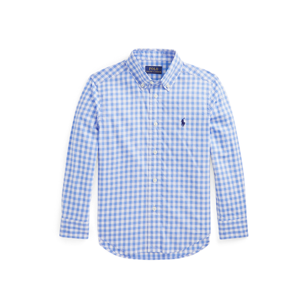 Gingham Cotton Poplin Shirt