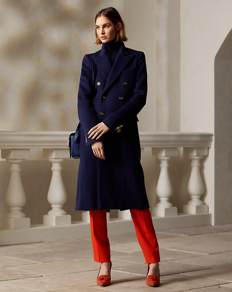 Manteau Natia en laine mélangée grattée Ralph Lauren Collection 1