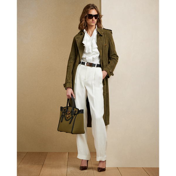 Ralph Lauren Collection Keara Ruffle-Trim Broadcloth Shirt 3
