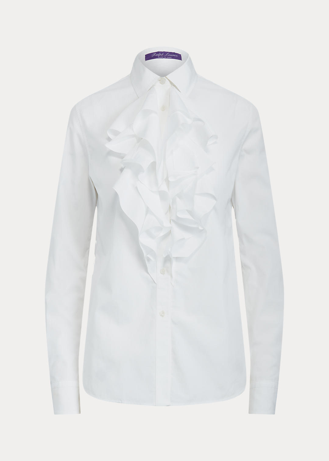 Ralph Lauren Collection Keara Ruffle-Trim Broadcloth Shirt 2