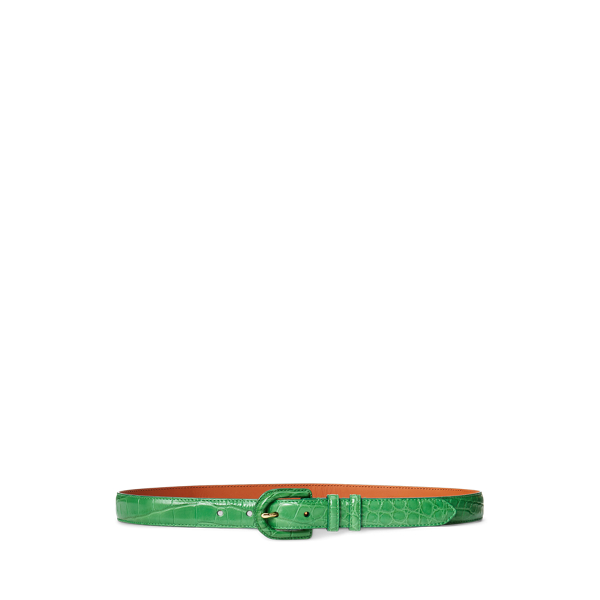 Women s Green Designer Belts Ralph Lauren PT