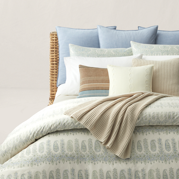 Camile Sage Paisley Duvet Cover