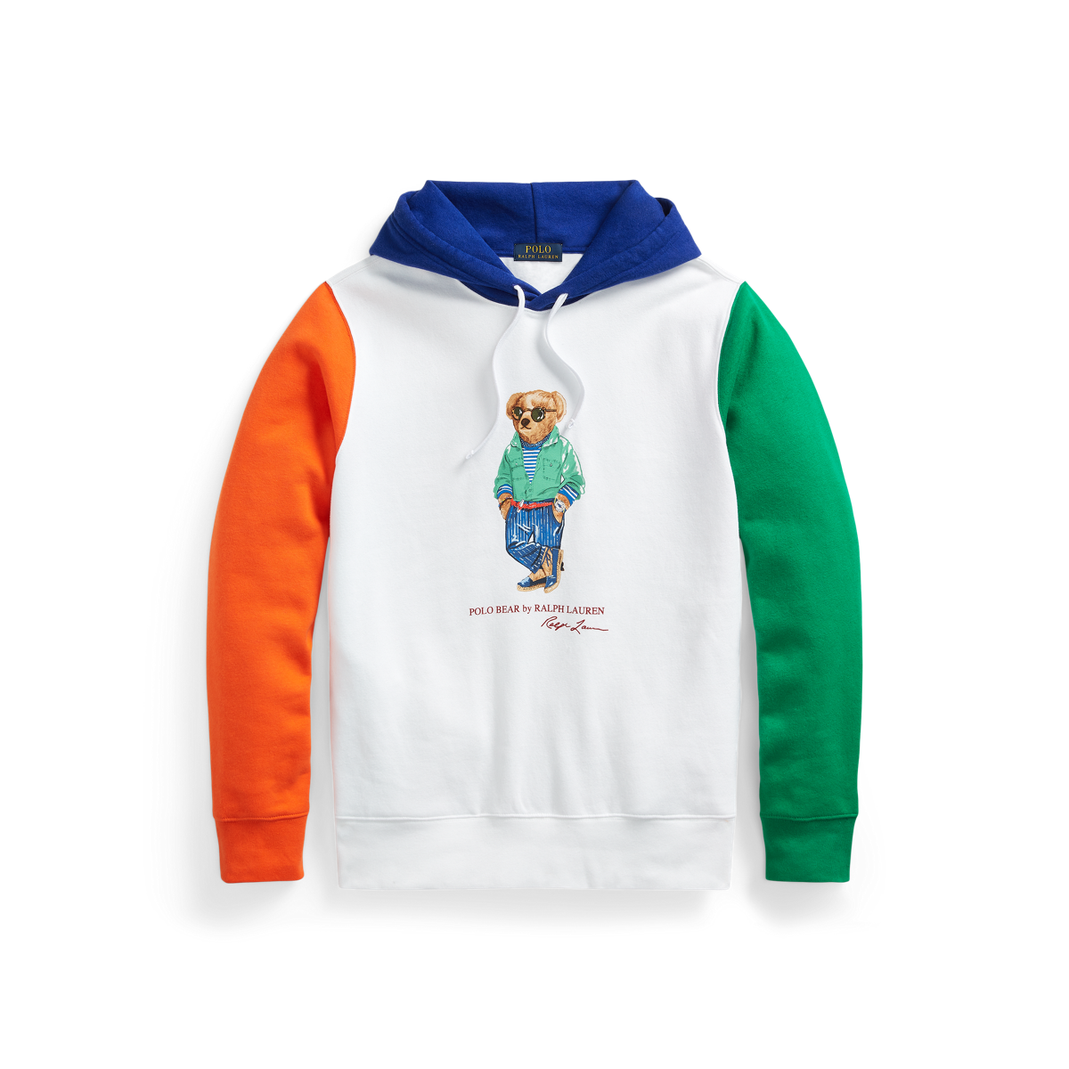 Polo Bear Color-Blocked Fleece Hoodie