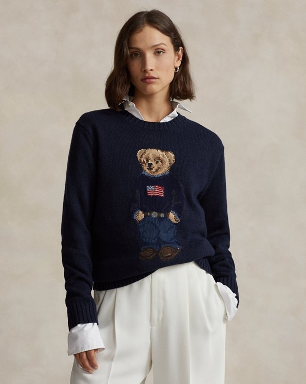 Polo Bear Cotton-Linen Jumper