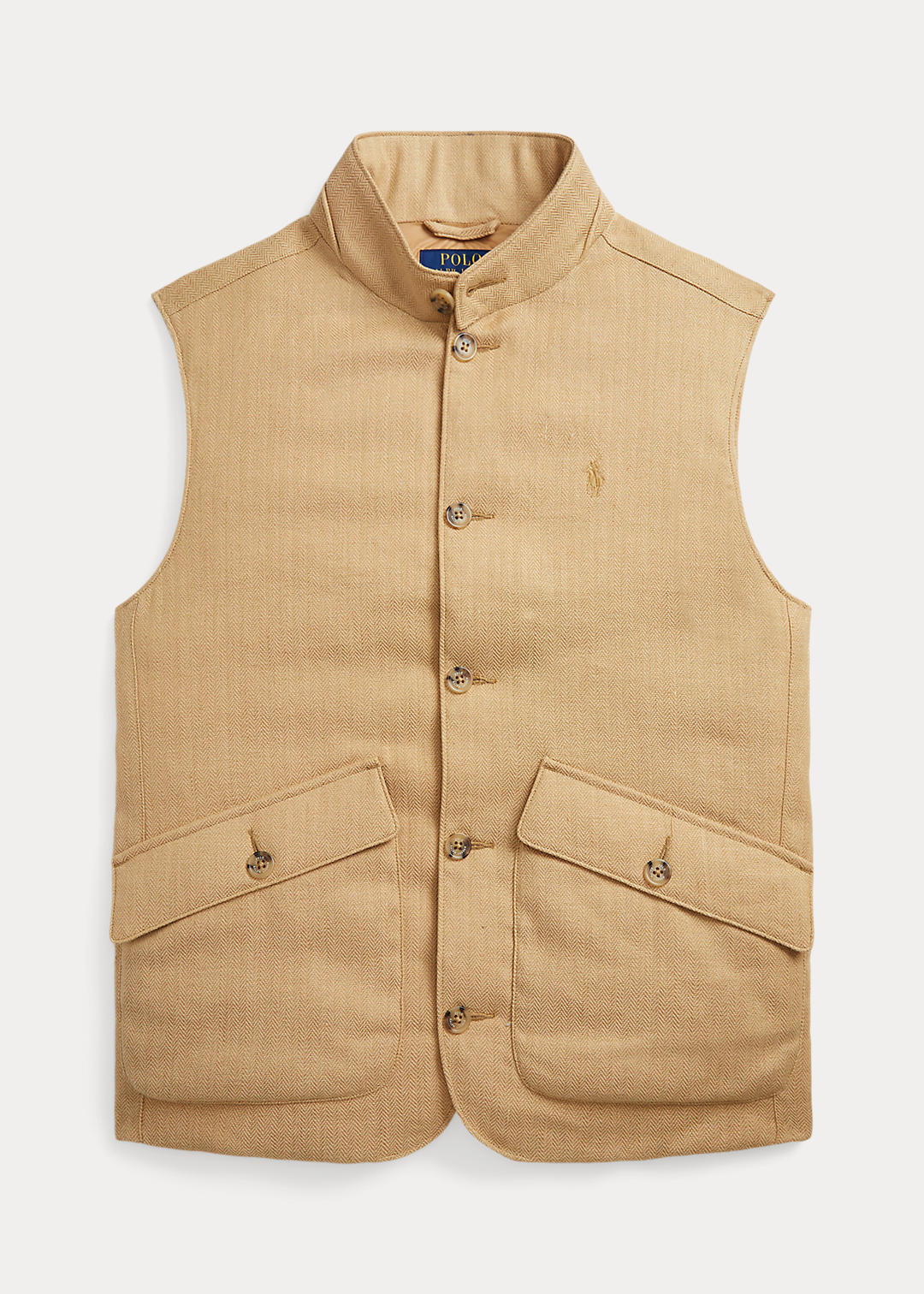 Stretch Linen-Cotton Vest
